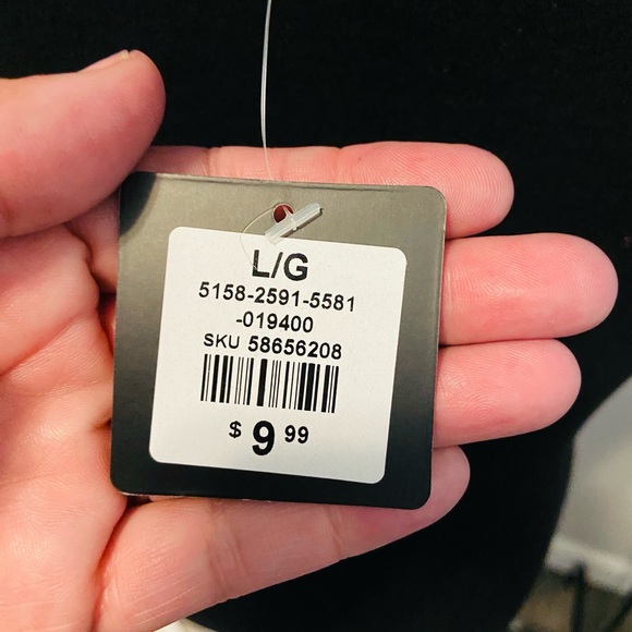 Cute Black Tee with Criss Cross Cold Shoulder - Picture 3 of 5